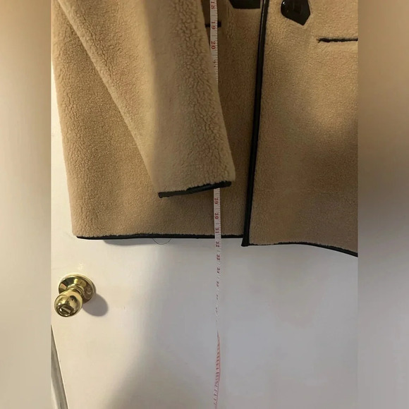 NWT Rebecca Minkoff Fuzzy Shearling Toggle Button Jacket Size XL. - Picture 8 of 12